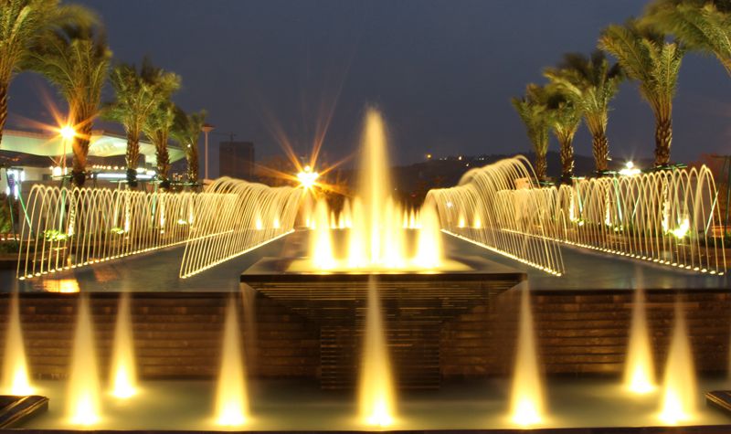 弥勒行政中心喷泉